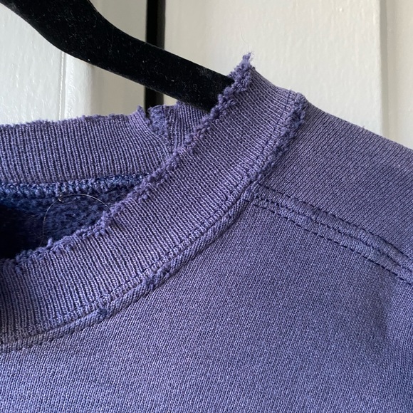 VINTAGE SOFFE Navy crew neck sweatshirt - Picture 5 of 5